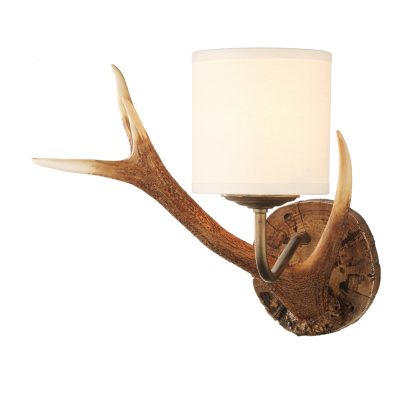 Antler Wall Light Small complete with Shade