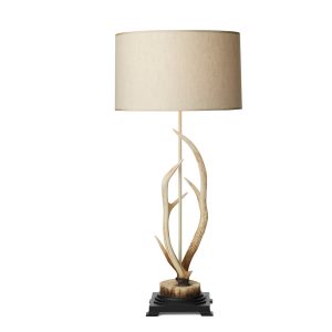 Antler Bleached Table Lamp complete with Shade