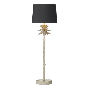 Cabana Table Lamp Cream/ Gold Base Only
