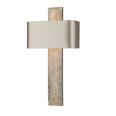 Croc Wall Light Bronze complete with Silk Shade (Spec Col)