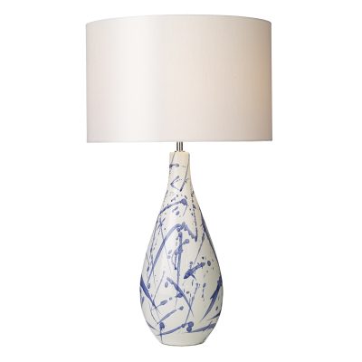 Olka Table Lamp Ceramic & Blue Base Only