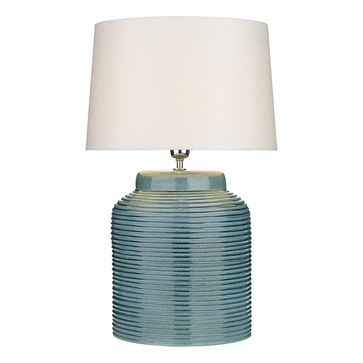 Tidal Table Lamp Ribbed Small Base Only, Gold Lamp Base Only