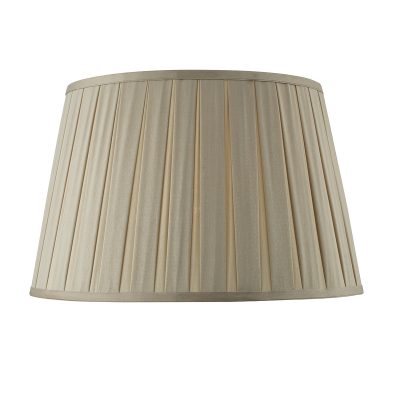 Degas Taupe 45cm Box Pleated Tapered Drum