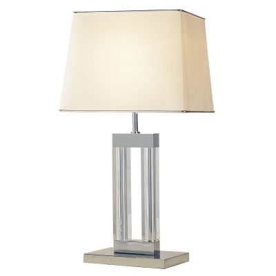 Domain Table Lamp Quartz Glass C/W Shade DOM12