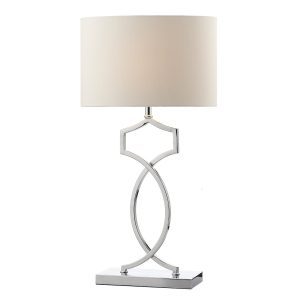 Donovan Table Lamp Polished Chrome C/W Shade