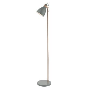 Frederick Floor Lamp Grey & Copper