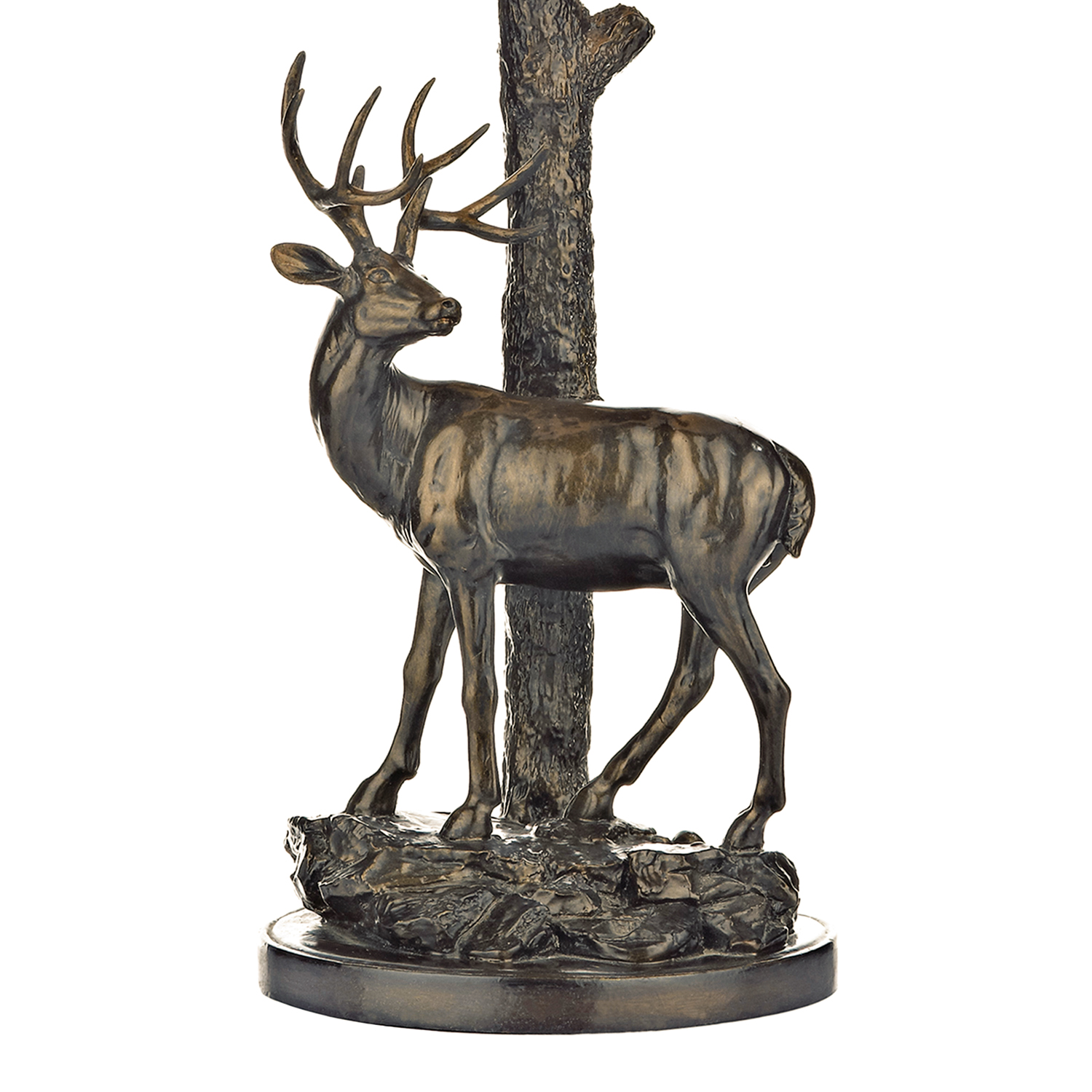 Gulliver Deer Table Lamp Aged Brass C/W Shade - Nottingham Lighting Centre