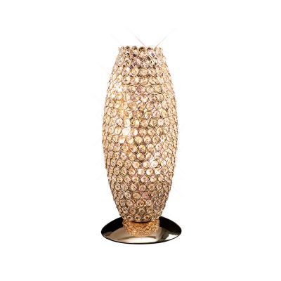 Kos Table Lamp 3 Light French Gold/Crystal
