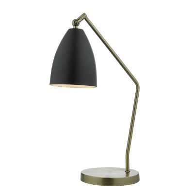 Olly Table Lamp Antique Brass/ Black