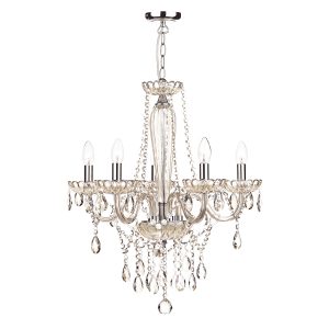 Raphael 5 Light Chandelier Champagne Crystal Shade Sold Separately ROH07