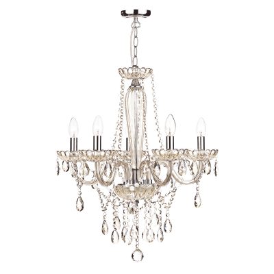 Raphael 5 Light Chandelier Champagne Crystal Shade Sold Separately ROH07