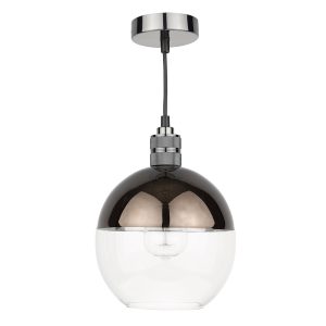 Rue Easy Fit Pendant Glass Bronze and Clear