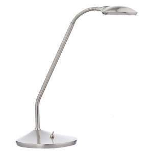 Wellington Table Lamp Satin Chrome Led