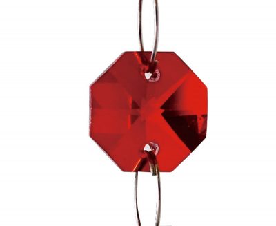 Diyas C50005 Crystal Octagon Without Ring Red 14mm