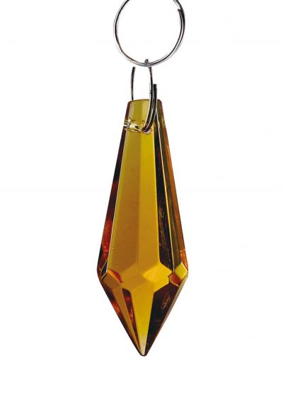 Diyas C70053 Crystal Drop Without Ring Amber 36mm