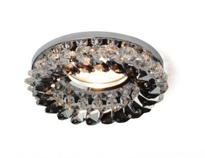 Diyas IL30805SM Crystal Cluster Downlight Round Complete Clear/Smoked, IL30800 Required To Complete The Item