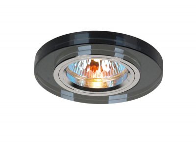 Diyas IL30806BL Crystal Downlight Shallow Round Rim Only Black, IL30800 Required To Complete The Item