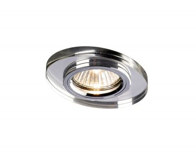 Diyas IL30808CH Crystal Downlight Oval Rim Only Clear, IL30800 Required To Complete The Item