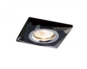 Diyas IL30812BL Crystal Downlight Chamfered Square Rim Only Black, IL30800 Required To Complete The Item