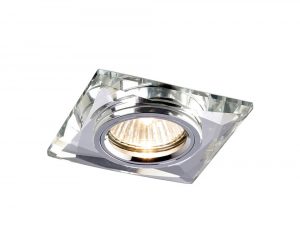 Diyas IL30812CH Crystal Downlight Chamfered Square Rim Only Clear, IL30800 Required To Complete The Item