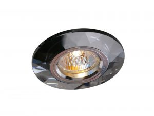 Diyas IL30816BL Crystal Downlight Chamfered Round Rim Only Black, IL30800 Required To Complete The Item