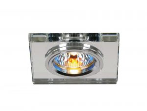 Diyas IL30817CH Crystal Downlight Shallow Square Rim Only Clear, IL30800 Required To Complete The Item