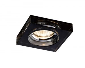 Diyas IL30822BL Crystal Downlight Deep Square Rim Only Black, IL30800 Required To Complete The Item