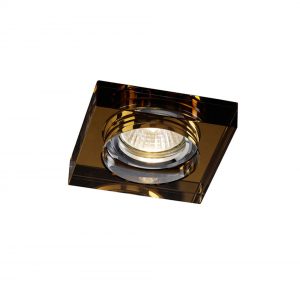 Diyas IL30822BZ Crystal Downlight Deep Square Rim Only Bronze, IL30800 Required To Complete The Item