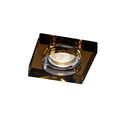 Diyas IL30822BZ Crystal Downlight Deep Square Rim Only Bronze, IL30800 Required To Complete The Item
