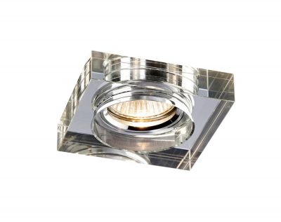 Diyas IL30822CH Crystal Downlight Deep Square Rim Only Clear, IL30800 Required To Complete The Item