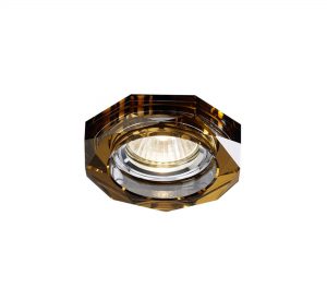 Diyas IL30823BZ Crystal Downlight Deep Hexagonal Rim Only Bronze, IL30800 Required To Complete The Item