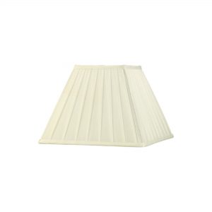 Diyas ILS20228 Leela Square Pleated Fabric Shade Ivory 150/300mm x 225mm