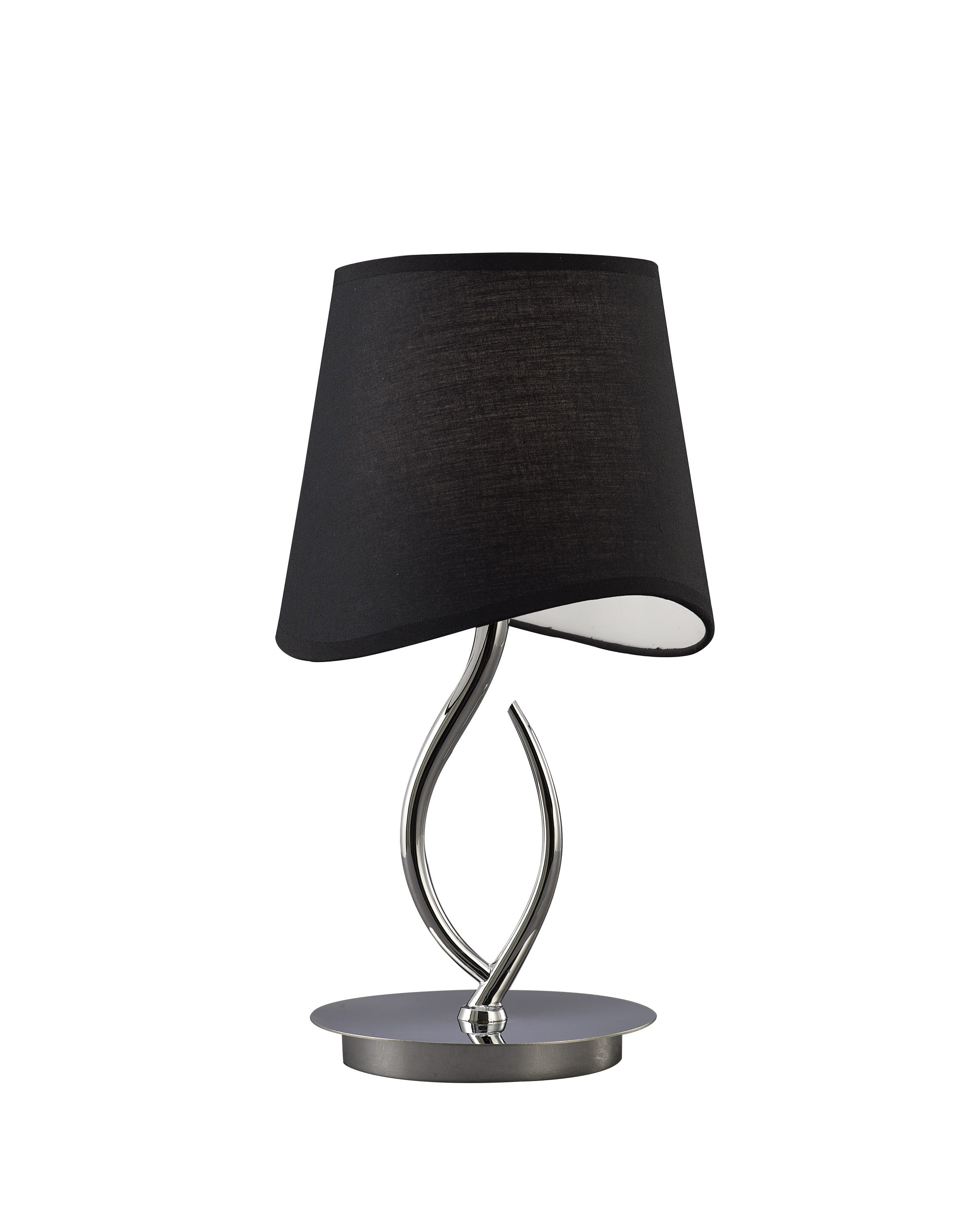 Mantra M1905 Bs Ninette Table Lamp 1, Small Table Lamp With Black Shade